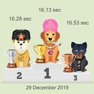 Litecoin doggy race photo
