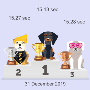 cryptocurrency dog race